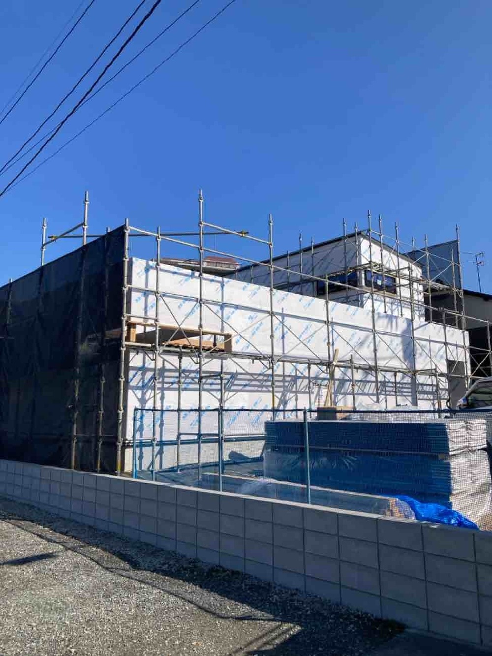 防水シートの施工