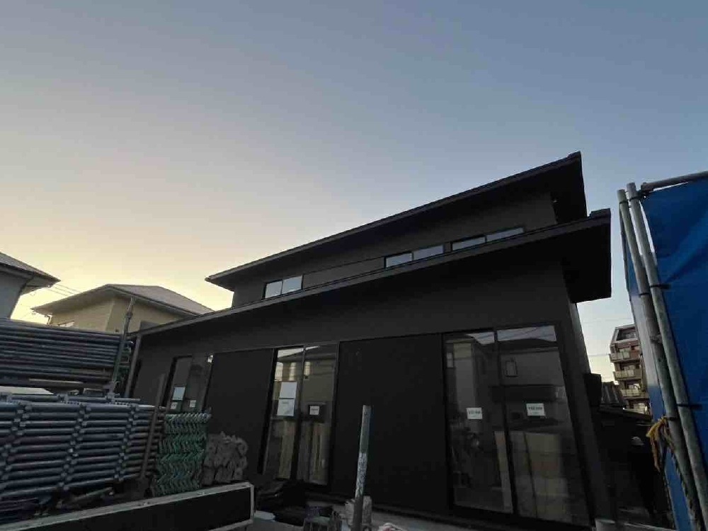 外部足場が外れました