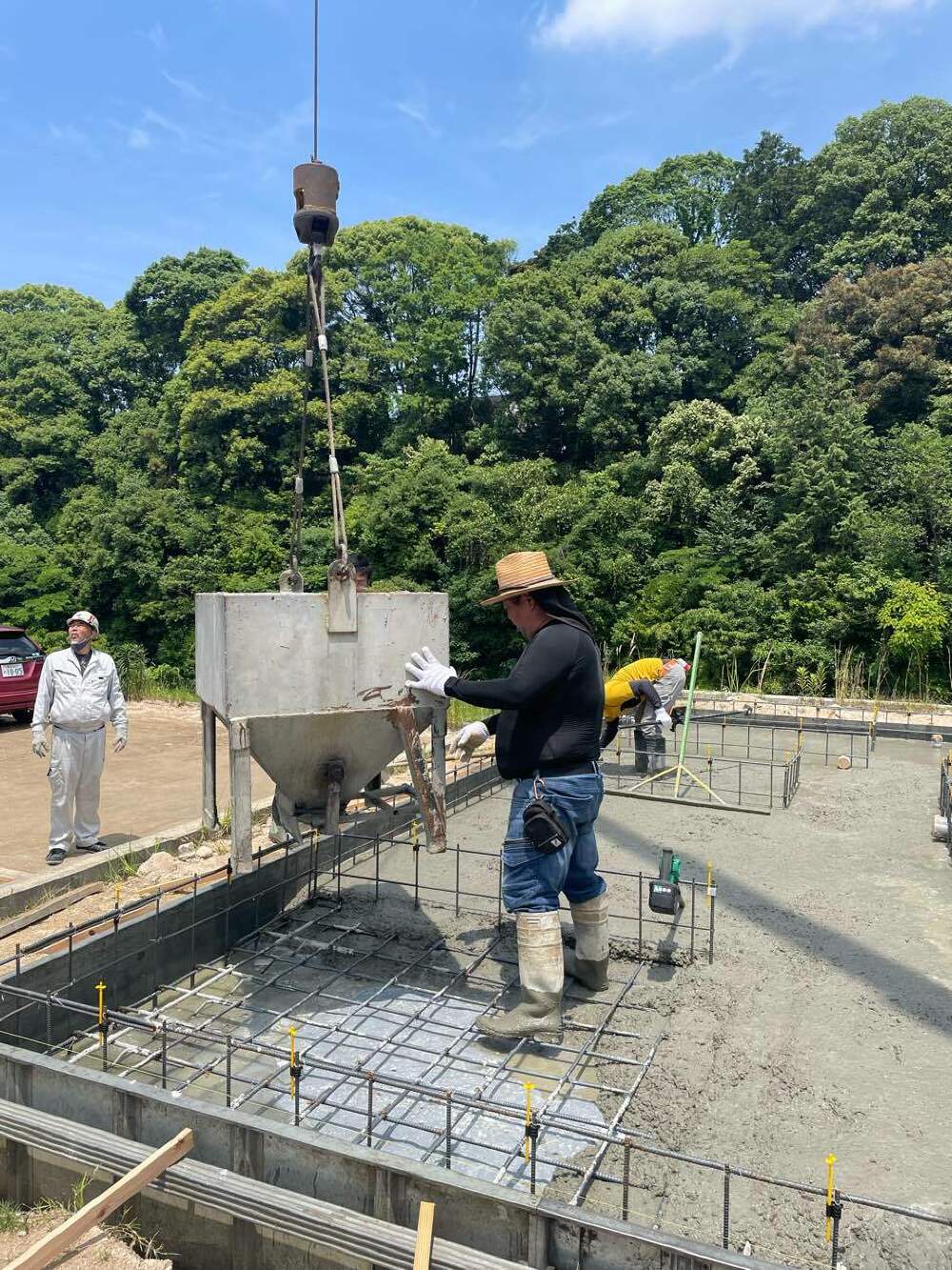 基礎コンクリート施工