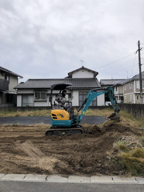 建設地です。